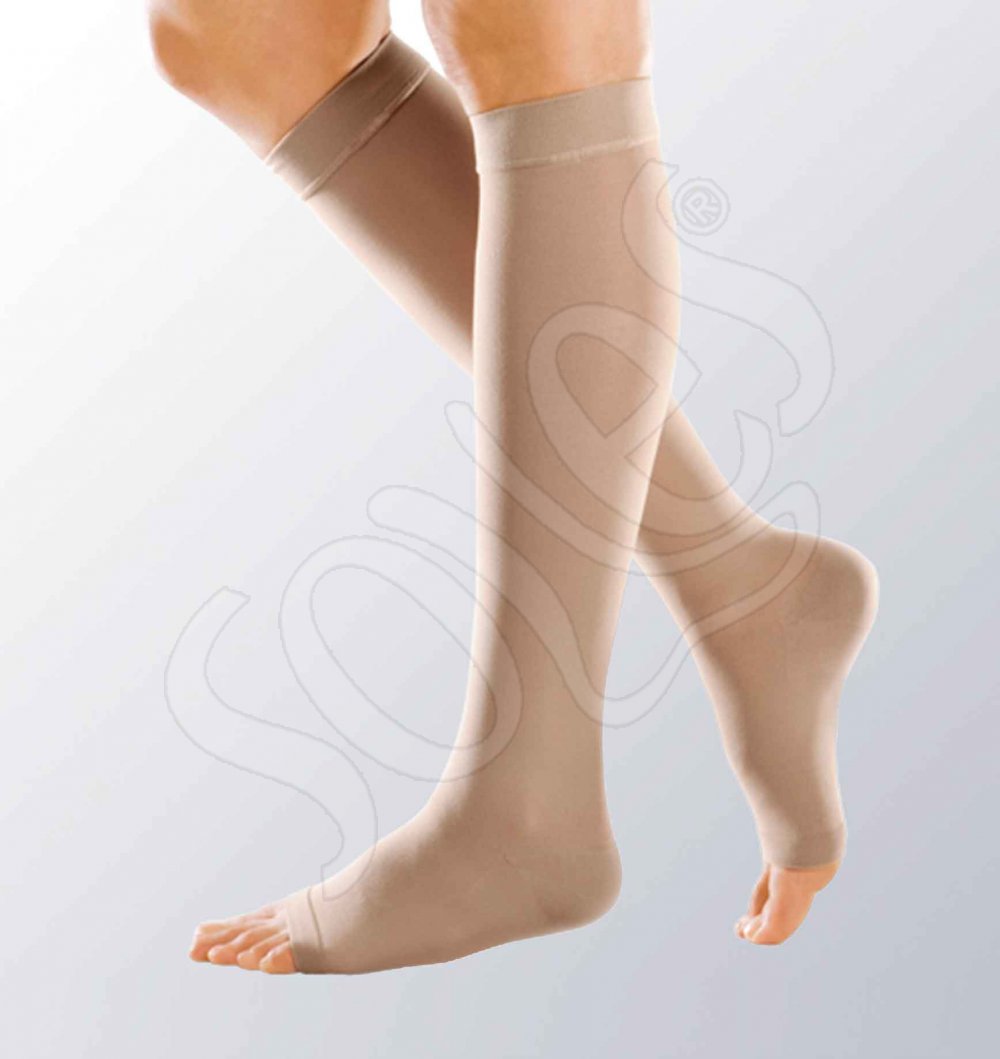 Dizaltı Burnu Açık Varis Çorabı (Class1 / 20-30mmHg)