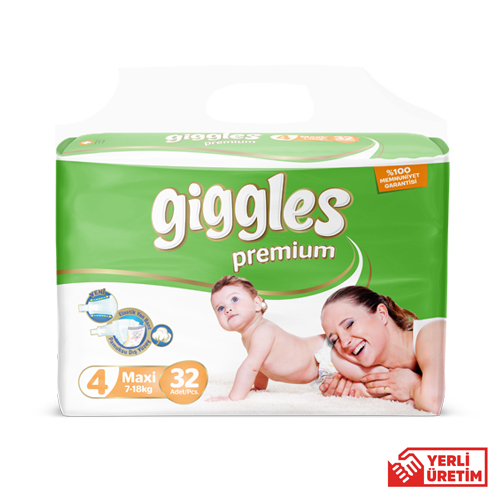 Giggles Premium Ä°kiz 4 Numara Maxi (32 Adet)